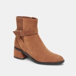 Dolce Vita Tan Suede Ankle Booties